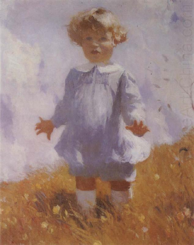 Frank Benson Boy in Blue china oil painting image
